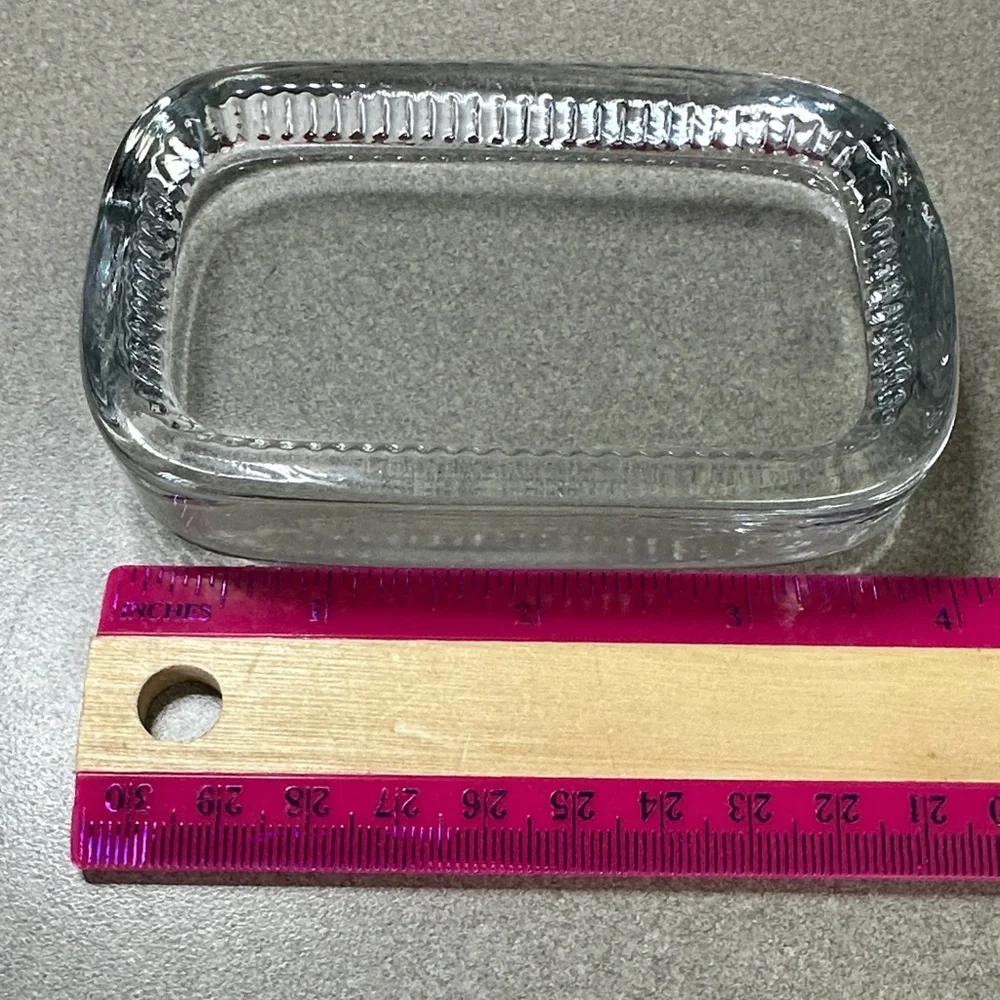 19th Century Clear Cut Glass Soap Dish